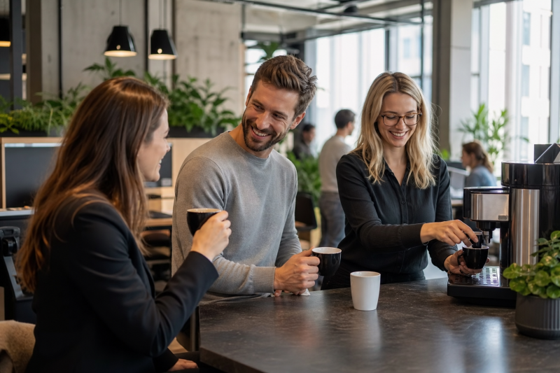 Kaffee im Büro: Wie Chemnitzer Unternehmen ihre Pausen aufwerten